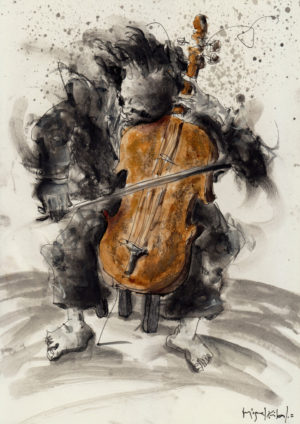 el cellista descalzo