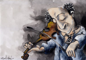 la concentración del músico